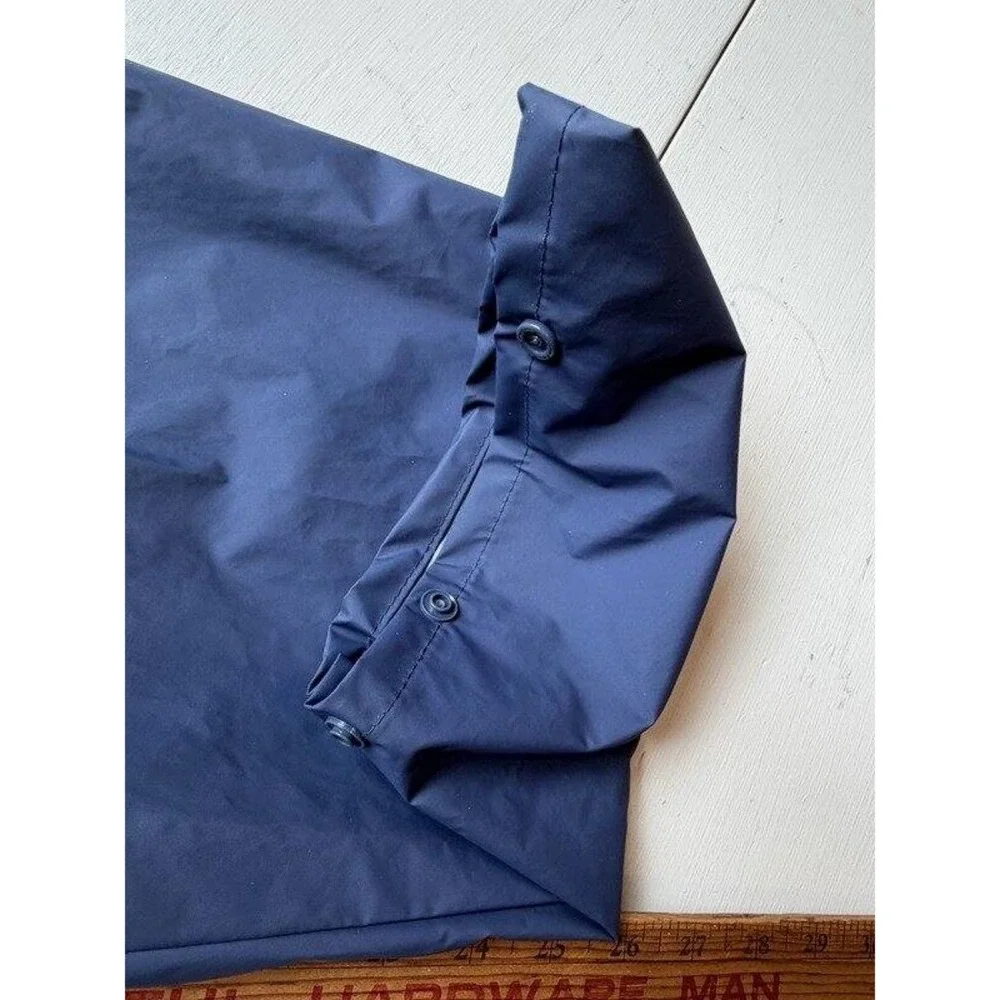 Bass Pro Shops Rain Suit Mens Medium Blue Hooded Waterproof Jacket Pants Fishing
